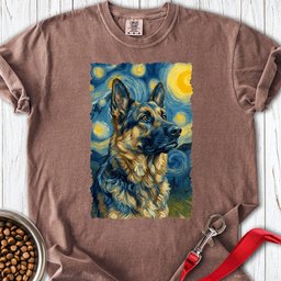 German Shepherd Van Gogh Premium Tee Gift For Dog Lover