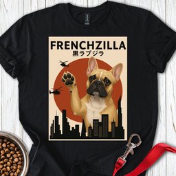 Frenchzilla French Bulldog T Shirt Gift For Dog Lover