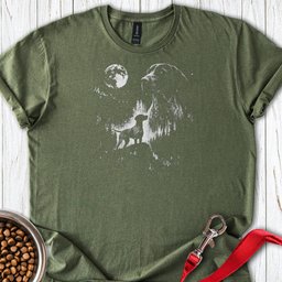 German Shorthaired Pointer Moon T Shirt Gift For Dog Lover