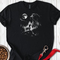 German Shorthaired Pointer Moon T Shirt Gift For Dog Lover