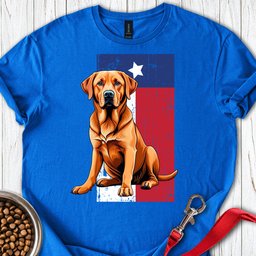 Fox Red Labrador Texas Flag T Shirt Gift For Dog Lover