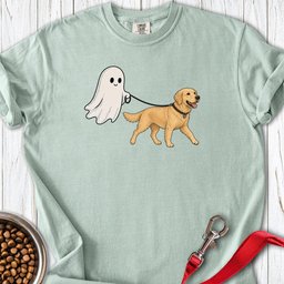 Golden Retriever Ghost Halloween Premium Tee Gift For Dog Lover