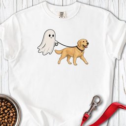 Golden Retriever Ghost Halloween Premium Tee Gift For Dog Lover