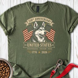 Husky 250 Years T Shirt Gift For Dog Lover