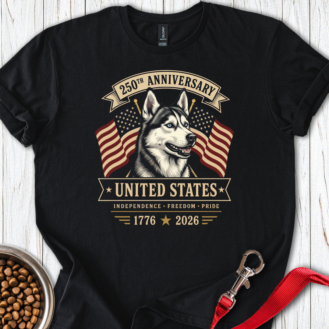 Husky 250 Years T Shirt Gift For Dog Lover