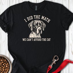 English Pointer I Did The Math T Shirt Gift For Dog Lover