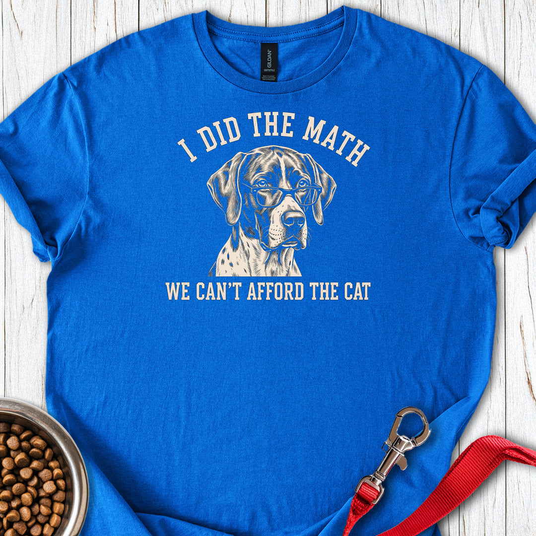 English Pointer I Did The Math T Shirt Gift For Dog Lover