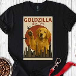 Golden Retriever Goldzilla T Shirt Gift For Dog Lover
