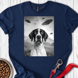 English Pointer Ufo T Shirt Gift For Dog Lover