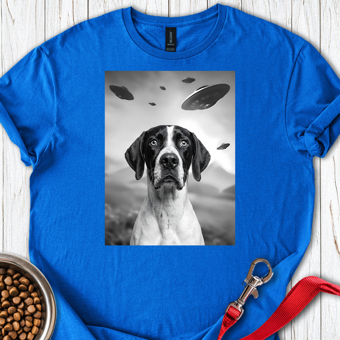 English Pointer Ufo T Shirt Gift For Dog Lover