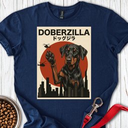 Doberzilla Doberman T Shirt Gift For Dog Lover