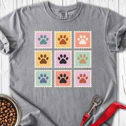 Golden Retriever Paw Stamps Premium Tee Gift For Dog Lover