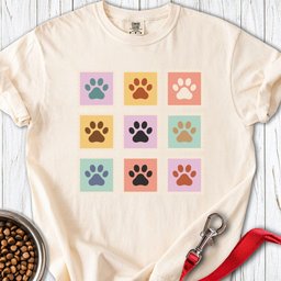 Golden Retriever Paw Stamps Premium Tee Gift For Dog Lover