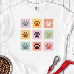 Golden Retriever Paw Stamps Premium Tee Gift For Dog Lover