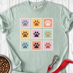 Golden Retriever Paw Stamps Premium Tee Gift For Dog Lover