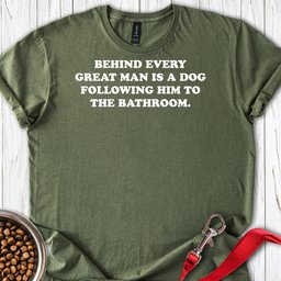 Great Man Dog Bathroom T Shirt Gift For Dog Lover