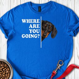 Dachshund Where Are You Going Black And Tan T Shirt Gift For Dog Lover