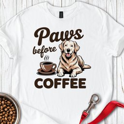 Golden Retriever Coffee T Shirt Gift For Dog Lover