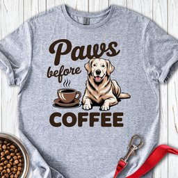 Golden Retriever Coffee T Shirt Gift For Dog Lover