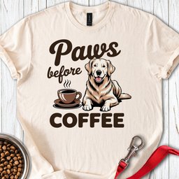 Golden Retriever Coffee T Shirt Gift For Dog Lover