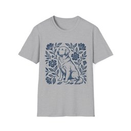 Golden Retriever Linocut T Shirt Gift For Dog Lover