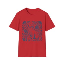 Golden Retriever Linocut T Shirt Gift For Dog Lover