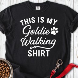 Golden Retriever Walking Premium Tee Gift For Dog Lover