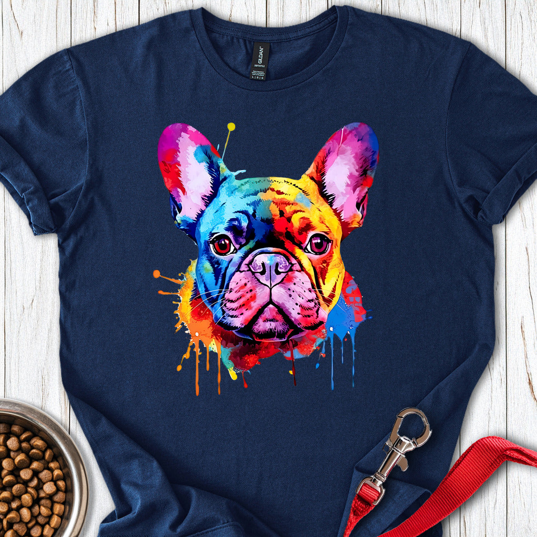 French Bulldog Painting T Shirt Gift For Dog Lover