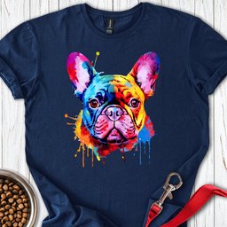 French Bulldog Painting T Shirt Gift For Dog Lover