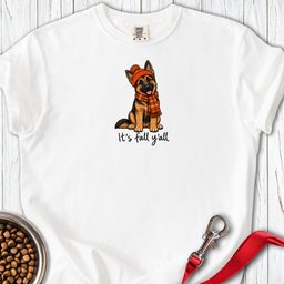 German Shepherd Its Fall Yall Premium Tee Gift For Dog Lover