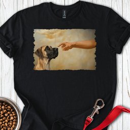 God Creates Fawn Great Dane T Shirt Gift For Dog Lover