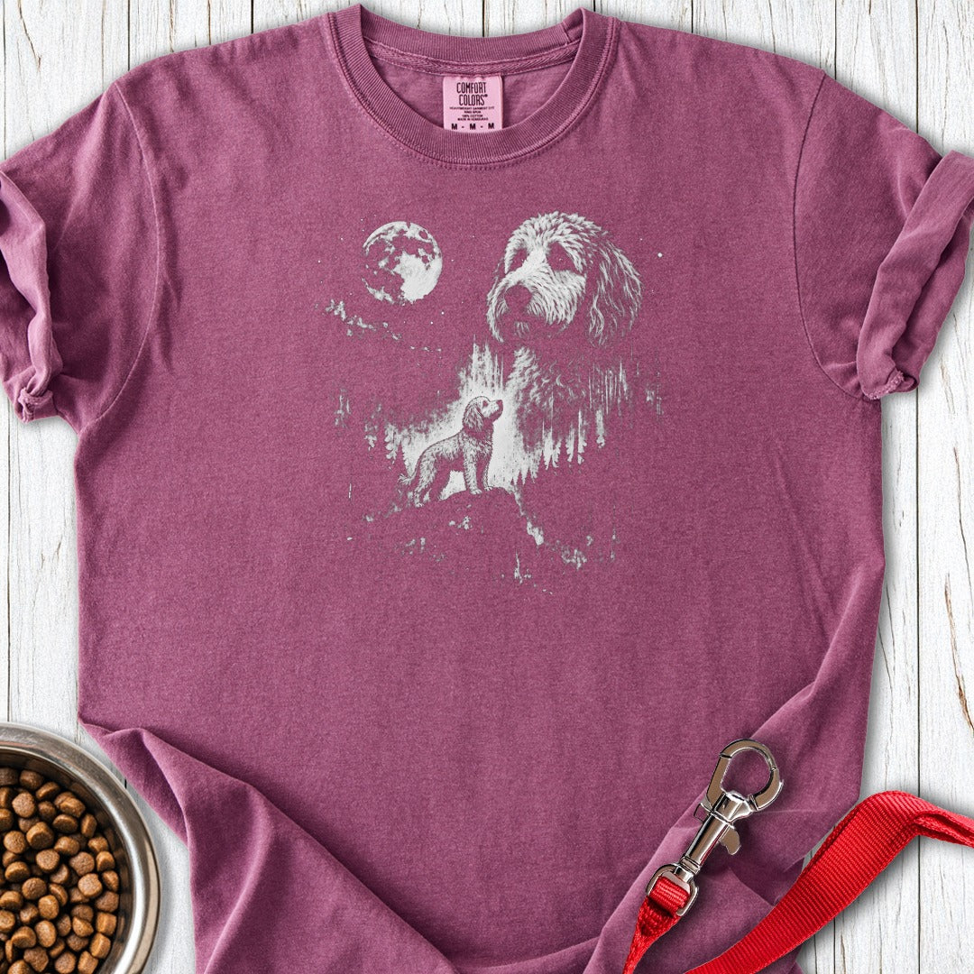 Golden Doodle Moon Premium Tee Gift For Dog Lover