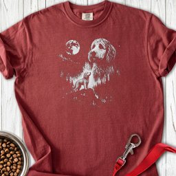 Golden Doodle Moon Premium Tee Gift For Dog Lover