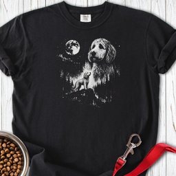 Golden Doodle Moon Premium Tee Gift For Dog Lover