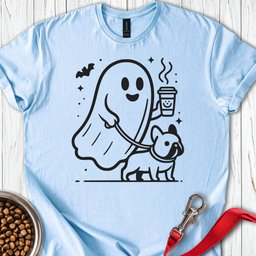 French Bulldog Halloween Ghost T Shirt Gift For Dog Lover
