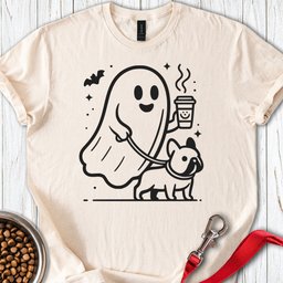 French Bulldog Halloween Ghost T Shirt Gift For Dog Lover