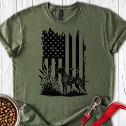 German Shorthaired Pointer Hunter USA T Shirt Gift For Dog Lover