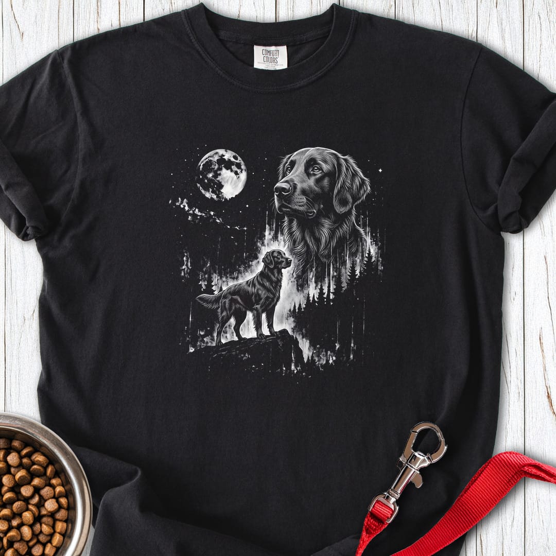 Flat Coated Retriever Moonlight Premium Tee Gift For Dog Lover
