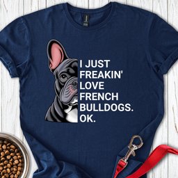 French Bulldog Love T Shirt Gift For Dog Lover