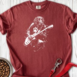 Flat Coated Retriever Guitar Premium Tee Gift For Dog Lover