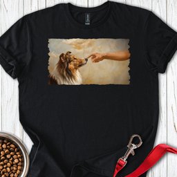 God Creates Rough Collie T Shirt Gift For Dog Lover