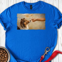 God Creates Rough Collie T Shirt Gift For Dog Lover