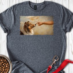 God Creates Rough Collie T Shirt Gift For Dog Lover