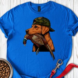 Fox Red Pheasant Hunter Labrador T Shirt Gift For Dog Lover