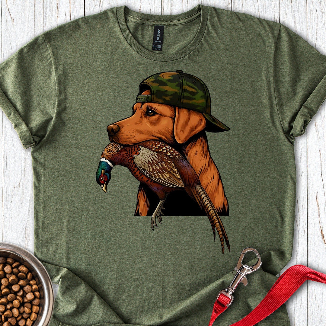 Fox Red Pheasant Hunter Labrador T Shirt Gift For Dog Lover