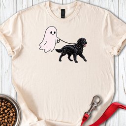 Flat Coated Retriever Ghost Walk T Shirt Gift For Dog Lover