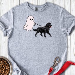 Flat Coated Retriever Ghost Walk T Shirt Gift For Dog Lover