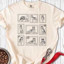Husky Stamps Premium Tee Gift For Dog Lover