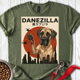 Fawn Danezilla T Shirt Gift For Dog Lover