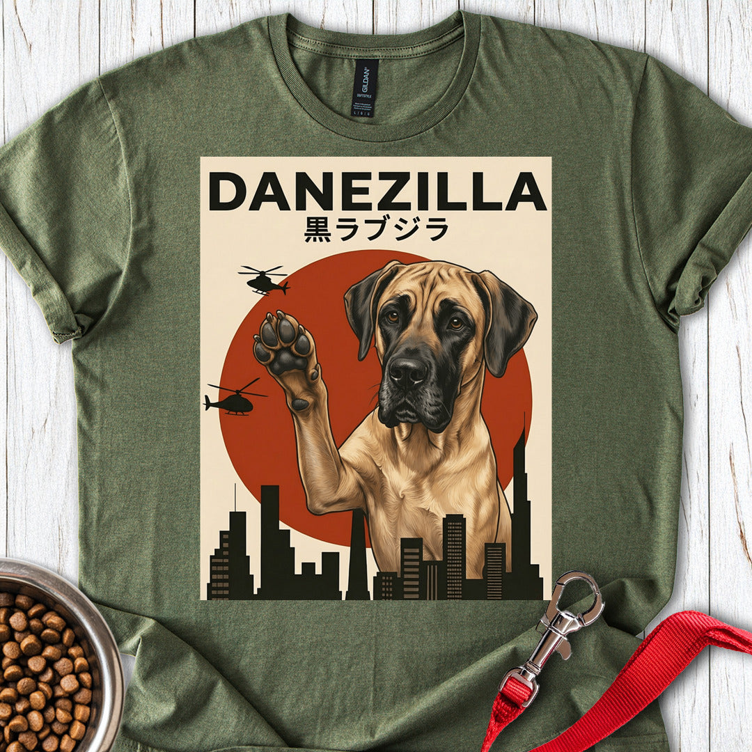 Fawn Danezilla T Shirt Gift For Dog Lover